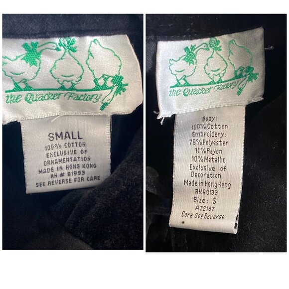 Set of 2 Vintage Quacker Factory Holiday Jacket Set – Snowmen & Snowflakes Sz S - Picture 10 of 14